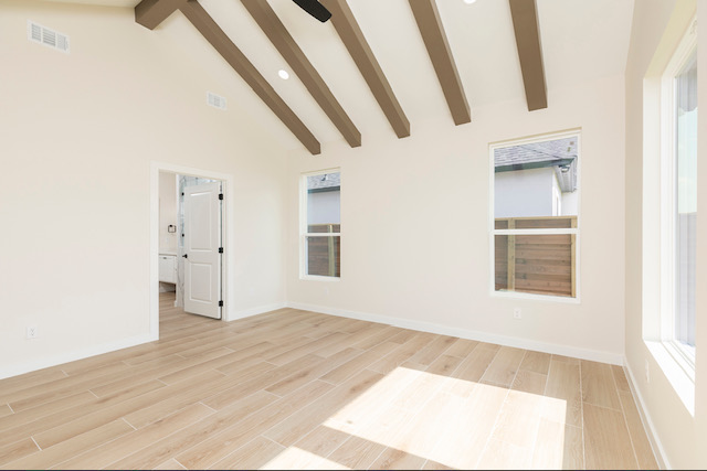 Bedroom toward the ensuite